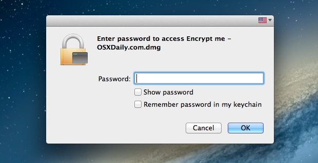 set a password for a folder on mac